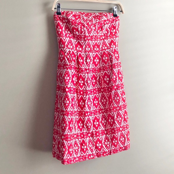 J. Crew Strapless Dress Red - Picture 2 of 4